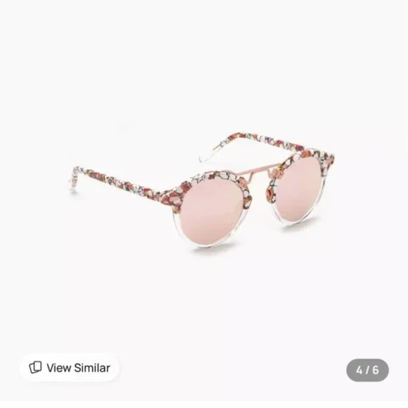 NWT. KREWE ST. LOUIS MIRRORED | LOTUS TO CRYSTAL ROSE GOLD - Picture 8 of 10